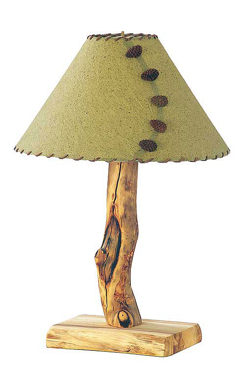 Rustic Table Lamps on Rustic Aspen Pine Log Pub Tables   Log Gun Cabinets   Log Lamps