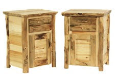 Discount Rustic Log Furniture Nightstands