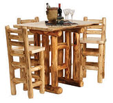 Aspen Log Bistro Table