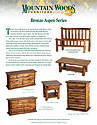 New Products - additions to our heirloom quality aspen furniture