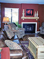 After decorating with aspen log furniture