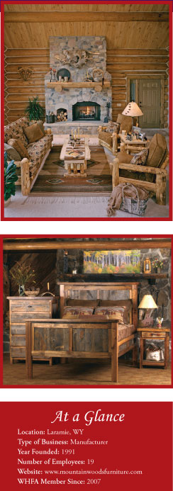 Handcrafted aspen log furniture by Mountain Woods Furniture