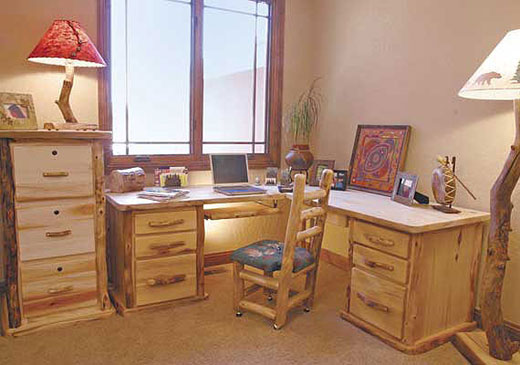 Rustic Log Office Furniture
