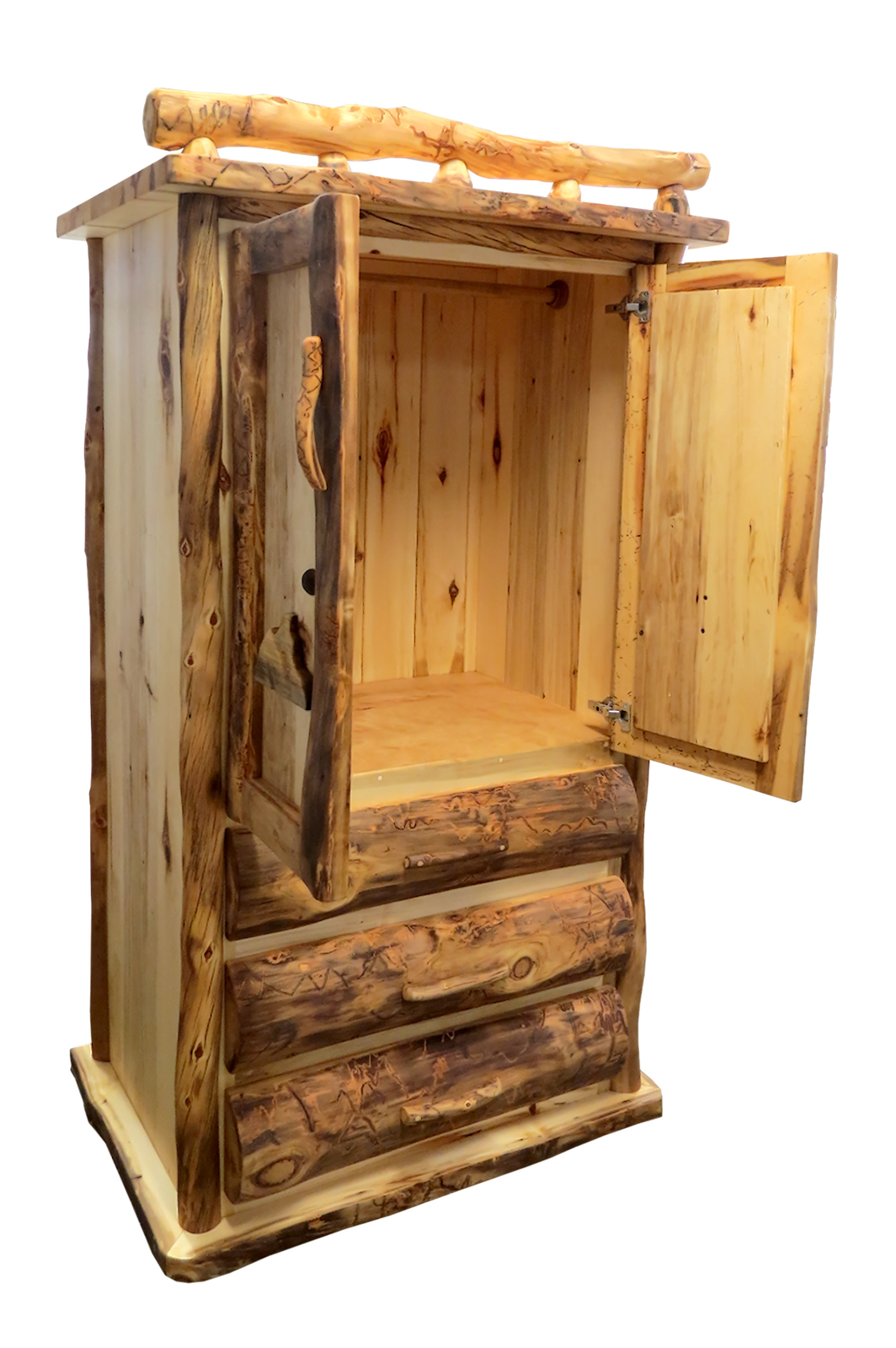 2, 3, or 4 Drawer Teton Armoire 2, 3, or 4 Drawer Teton Armoire